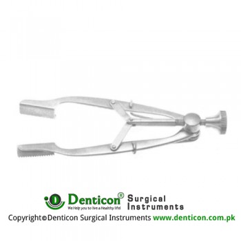 Stevenson Lacrimal Sac Retractor Solid Blades With Serrated Edge - Adjustable Stainless Steel, Blade Size 13 mm